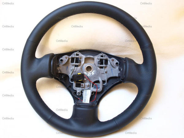 Lenkrad neu beziehen für Peugeot 206 / CC mit Leder -Lederlenkrad
