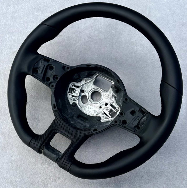Lenkrad neu beziehen für VW Beetle 5c mit Leder 4x Daumenauflagen und dicker