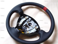 Lenkrad neu beziehen für Hyundai Santa Fe + 12 Uhr Lederlenkrad - Leder