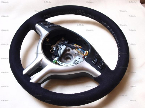 Lenkrad mit Alcantara beziehen für BMW E39 E46 3er 5er Sportlenkrad