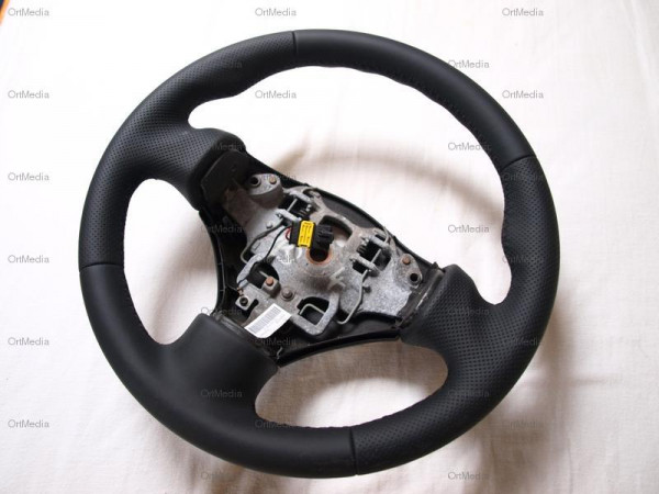 Lenkrad beziehen für Peugeot 206 ab 2002 - incl. Daumenauflagen - Lederlenkrad