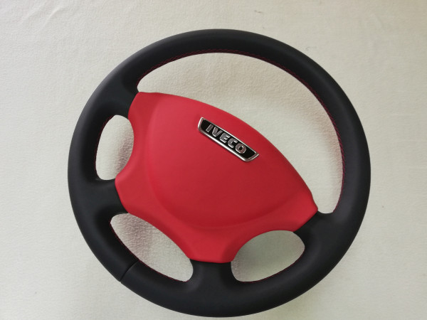 Lenkrad neu beziehen für Iveco incl.Prallplatte -für Lenkrad ohne Airbag